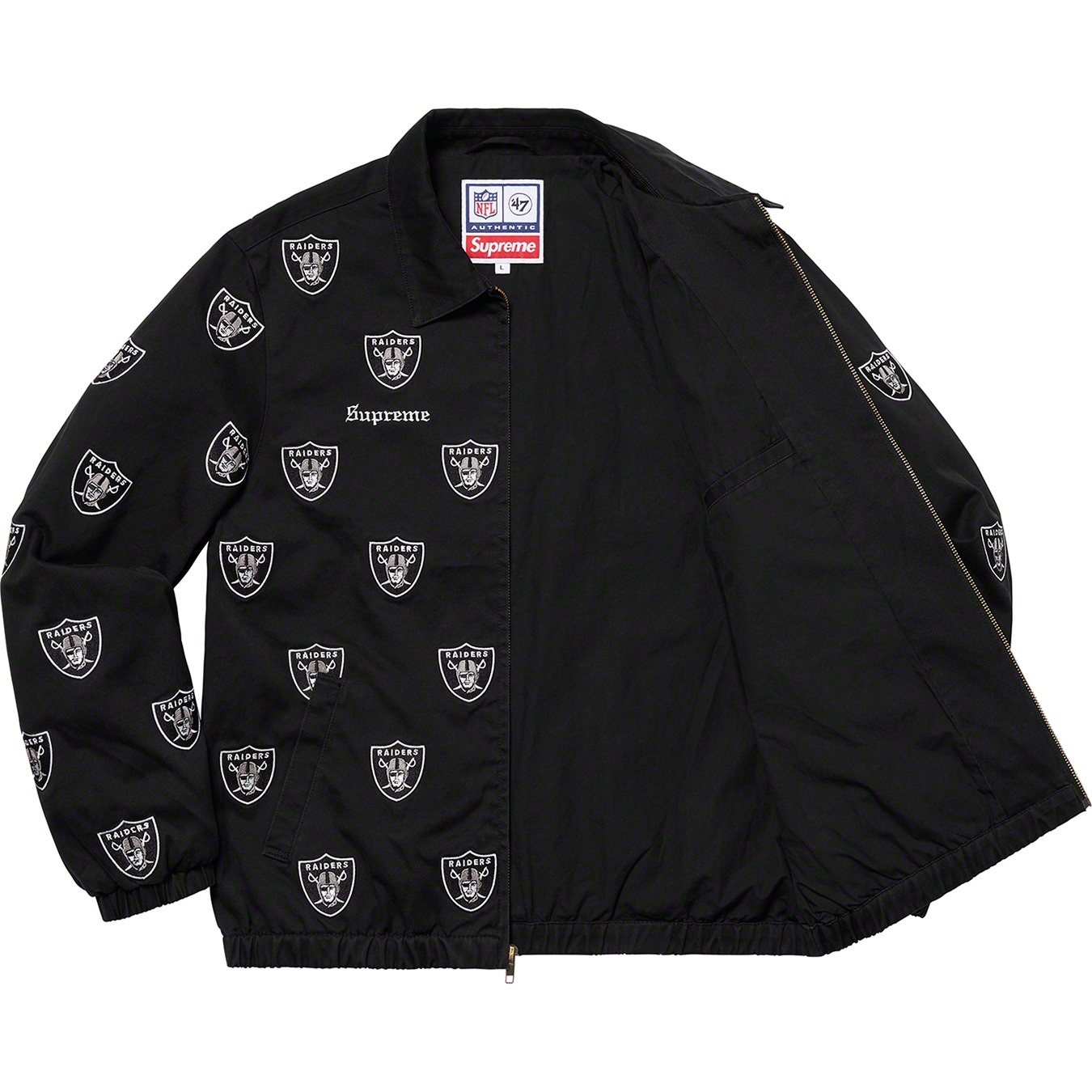 Supreme®/NFL/Raiders/'47 Embroidered Harrington Jacket view 2